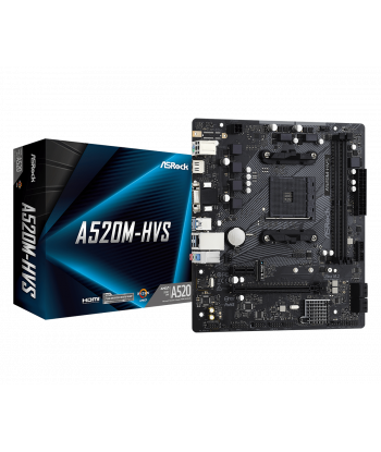 ASRock A520M-HVS, AM4, uATX