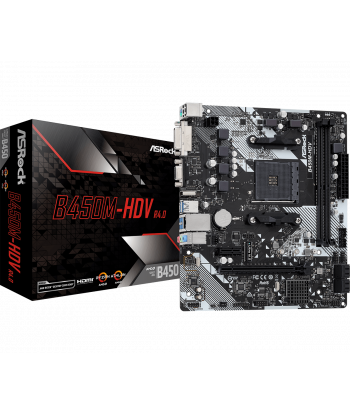 ASRock B450M-HDV R4.0, skt...